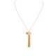 Brass Plated Tassel Necklace