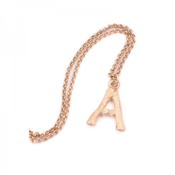 Metal Monogram Necklace