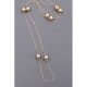 Metal Ball Station Necklace