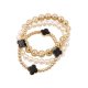 Quatrefoil Bead Bracelet Set